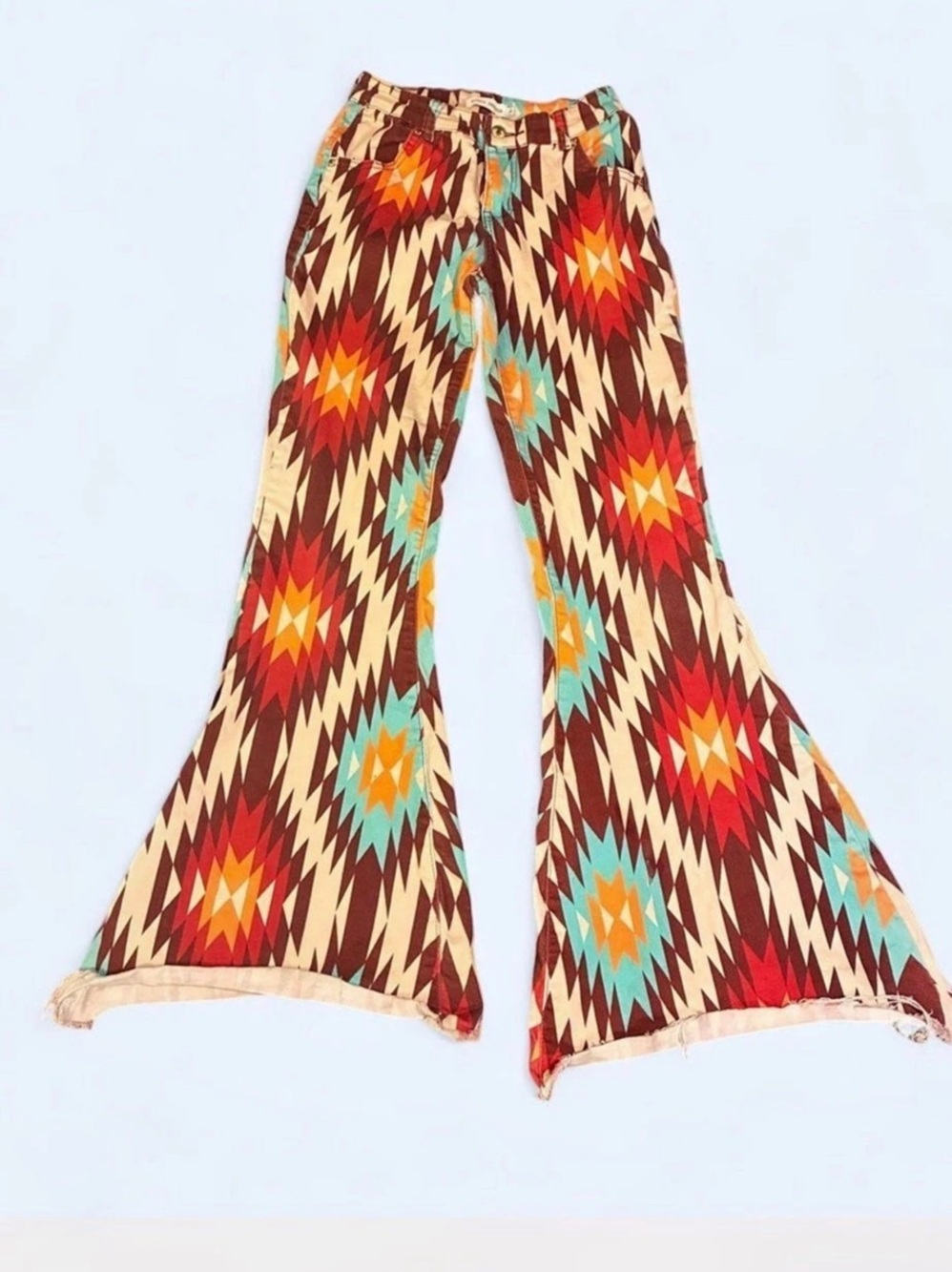 Ranch Dress'n Del Rio Full Southwestern Print Super Flare Pants Super Flare